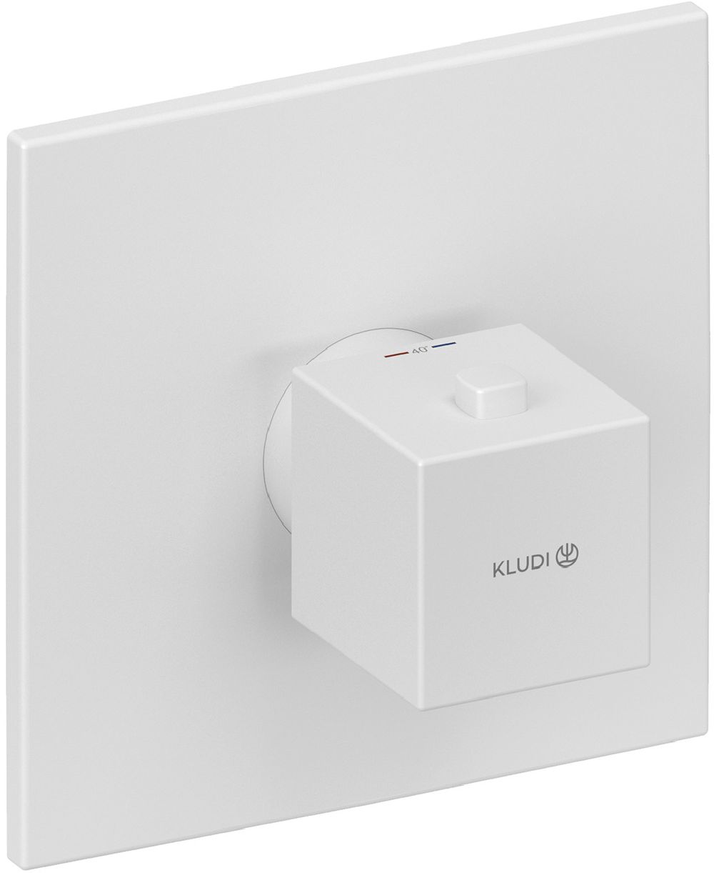 Kludi Decus grifo para ducha empotrado con termostato blanco 547395375