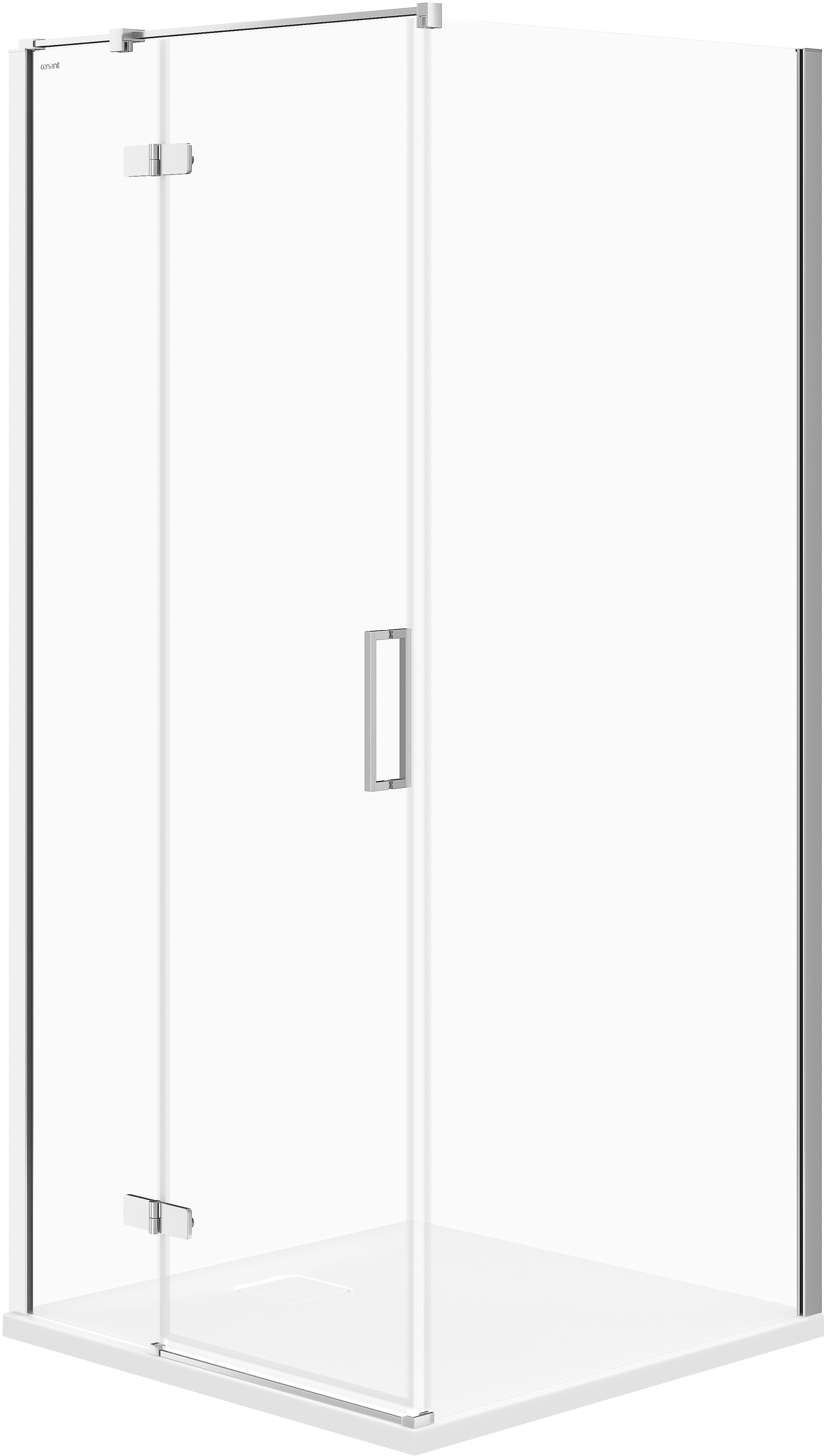 Cersanit City kabina prysznicowa 90x90 cm kwadratowa lewa chrom połysk/szkło przezroczyste S584-100