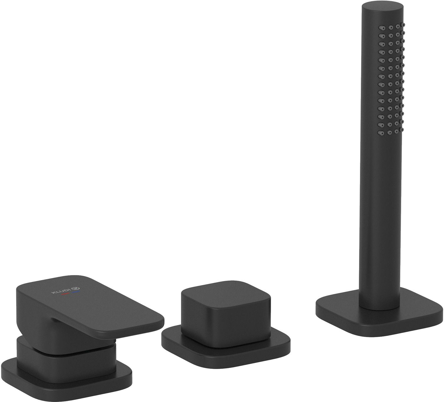 Kludi Renon grifo de bañera y ducha en bañera negro 424473975