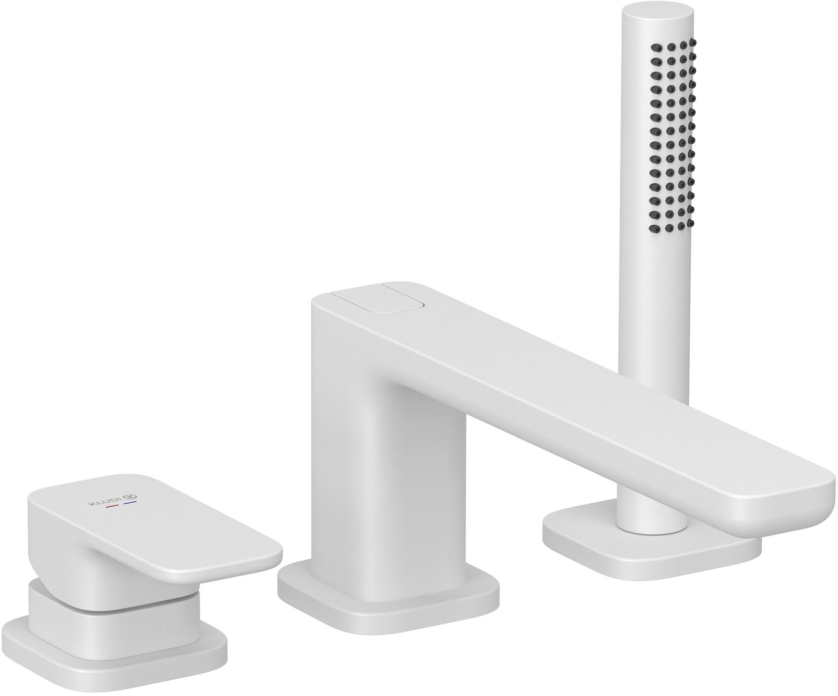 Kludi Renon grifo de bañera y ducha en bañera blanco 424485375