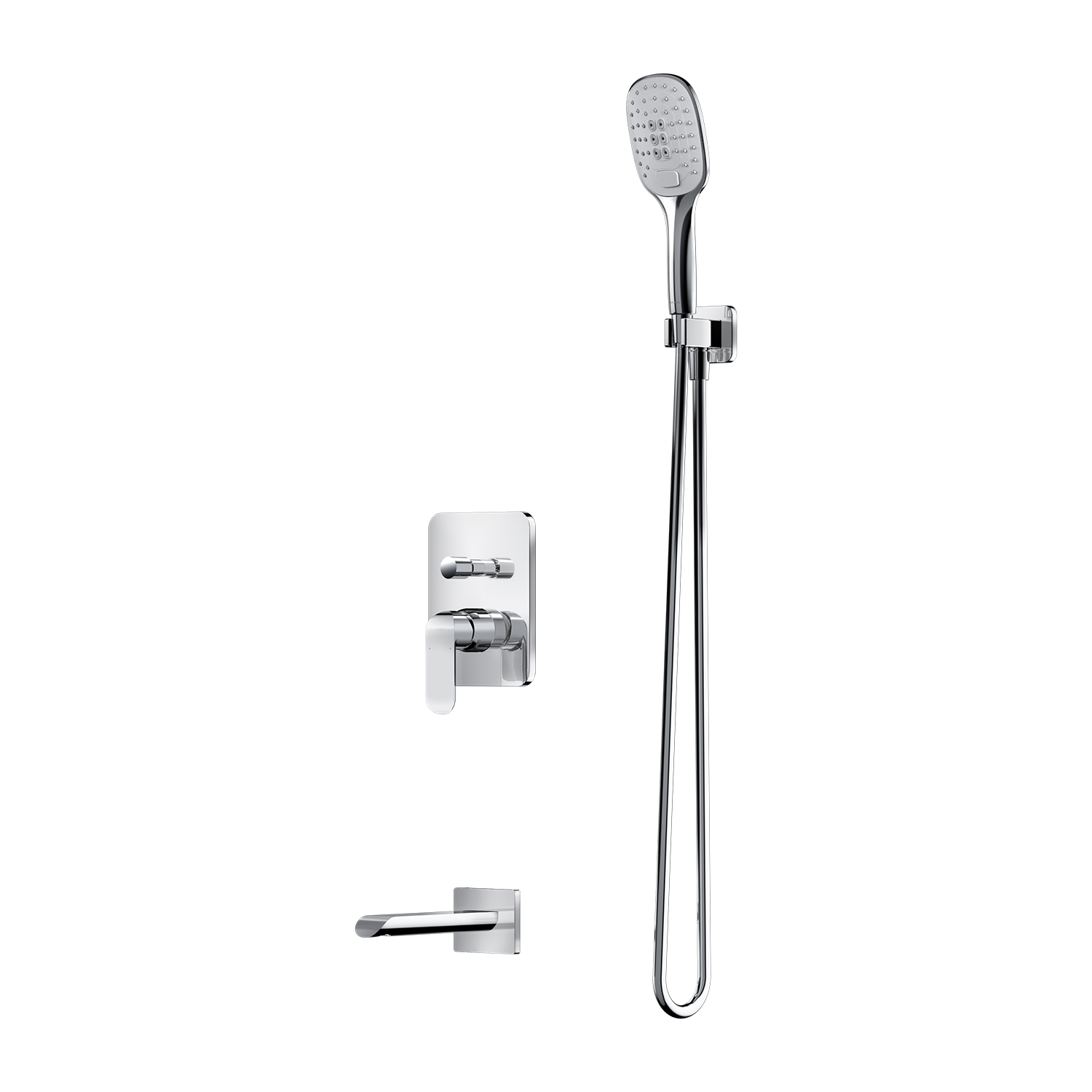 Omnires Sacramento conjunto bañera/ducha empotrado cromo SYSSCW01XCR