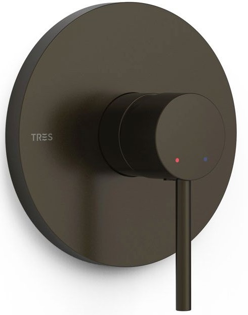 Tres Rapid Box grifo para ducha empotrado negro 26227810KMB