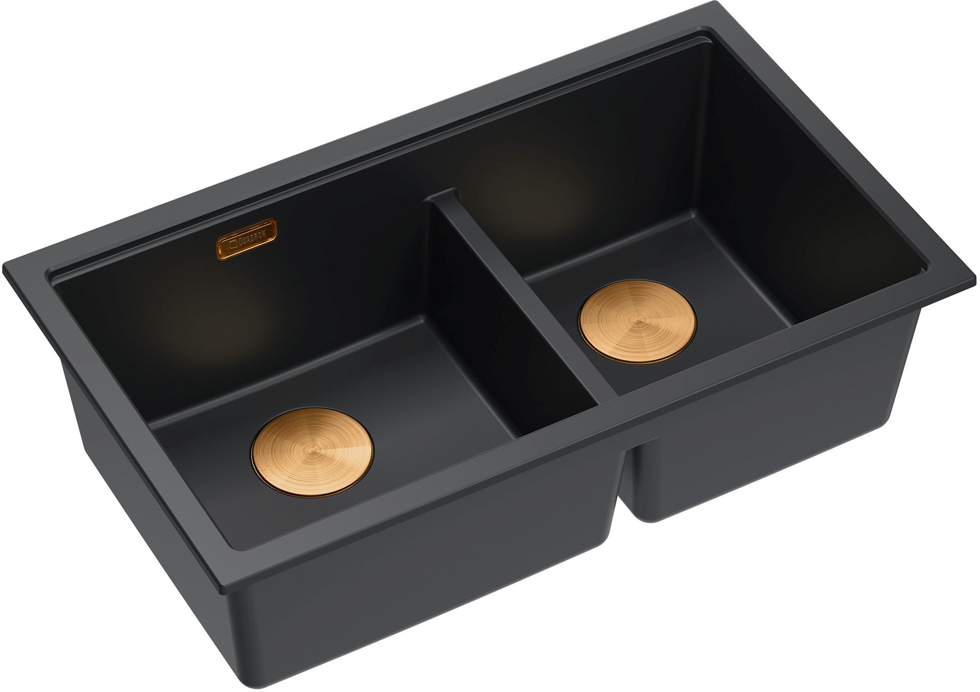 Quadron Logan fregadero graniteq 76x45 cm negro HQL7645U7_PVDC1_U