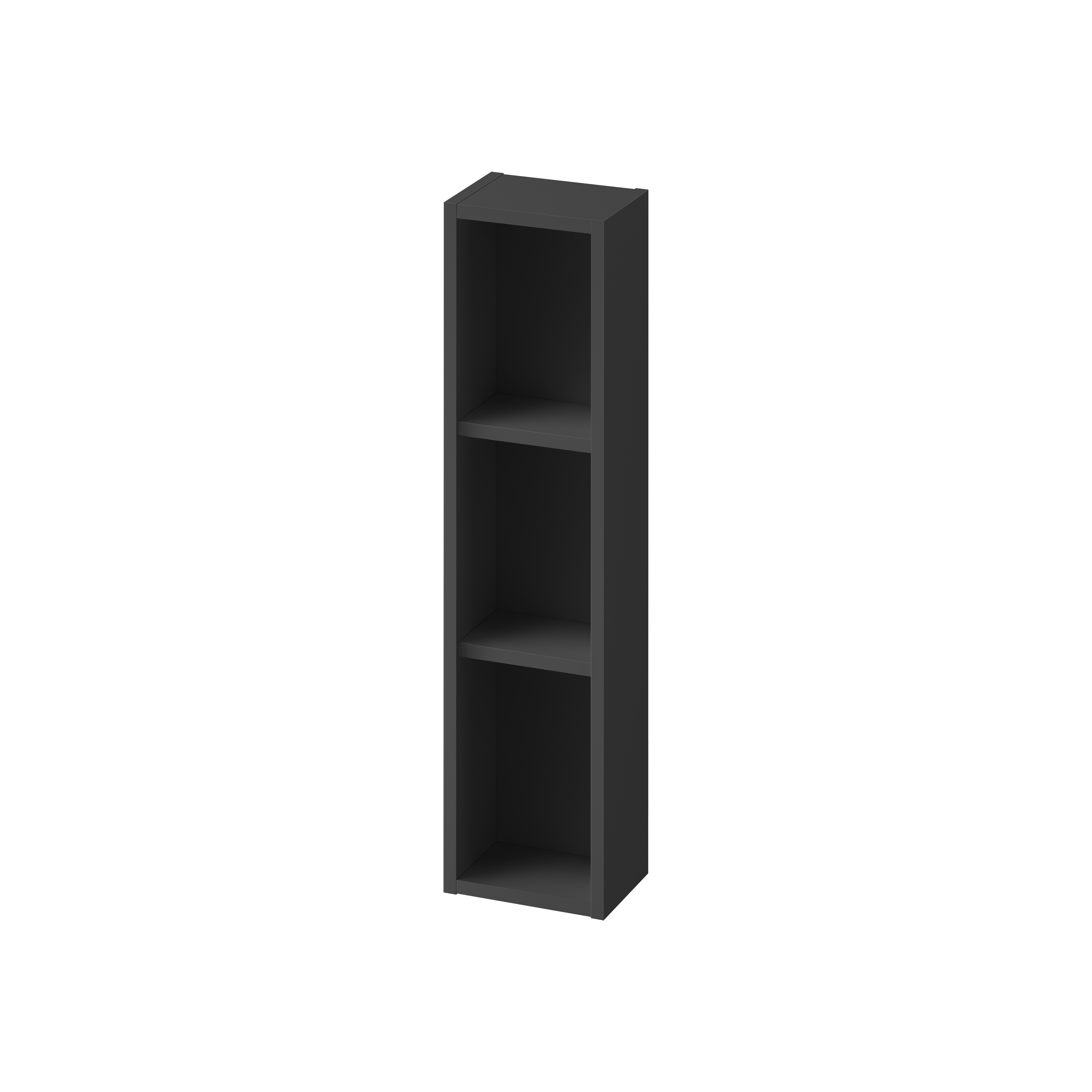Cersanit Larga armario 20x14x80 cm suspendido, lateral antracita S164-042