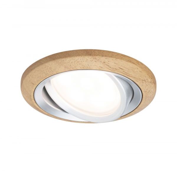 Paulmann Lanati lámpara empotrada 1x6 W madera 92240