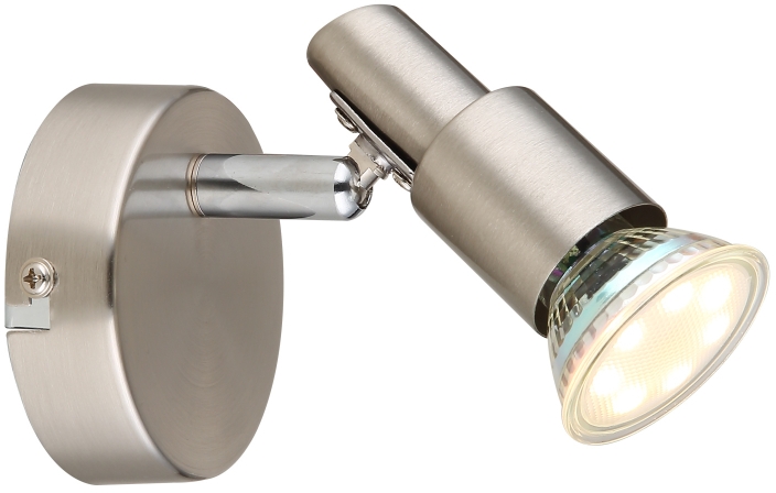 Globo Lighting Kinley lámpara de pared 1x3 W níquel 57385-1