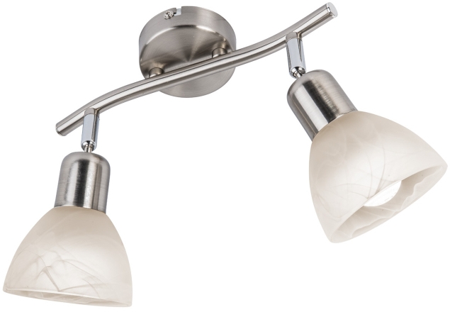 Globo Lighting Daytona lámpara de pared 2x5 W blanco-níquel 818902016X