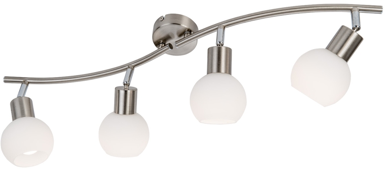 Globo Lighting Loxy lámpara de pared 4x5 W blanco-níquel 871604016X