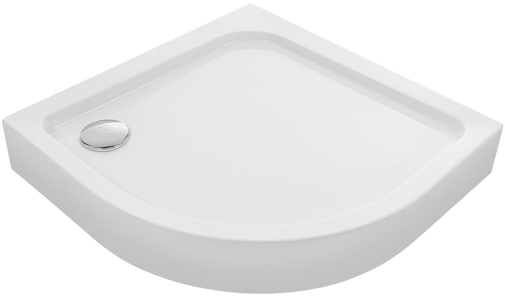 Laveo Bresso plato de ducha semicircular 90x90 cm blanco JBD_696Z