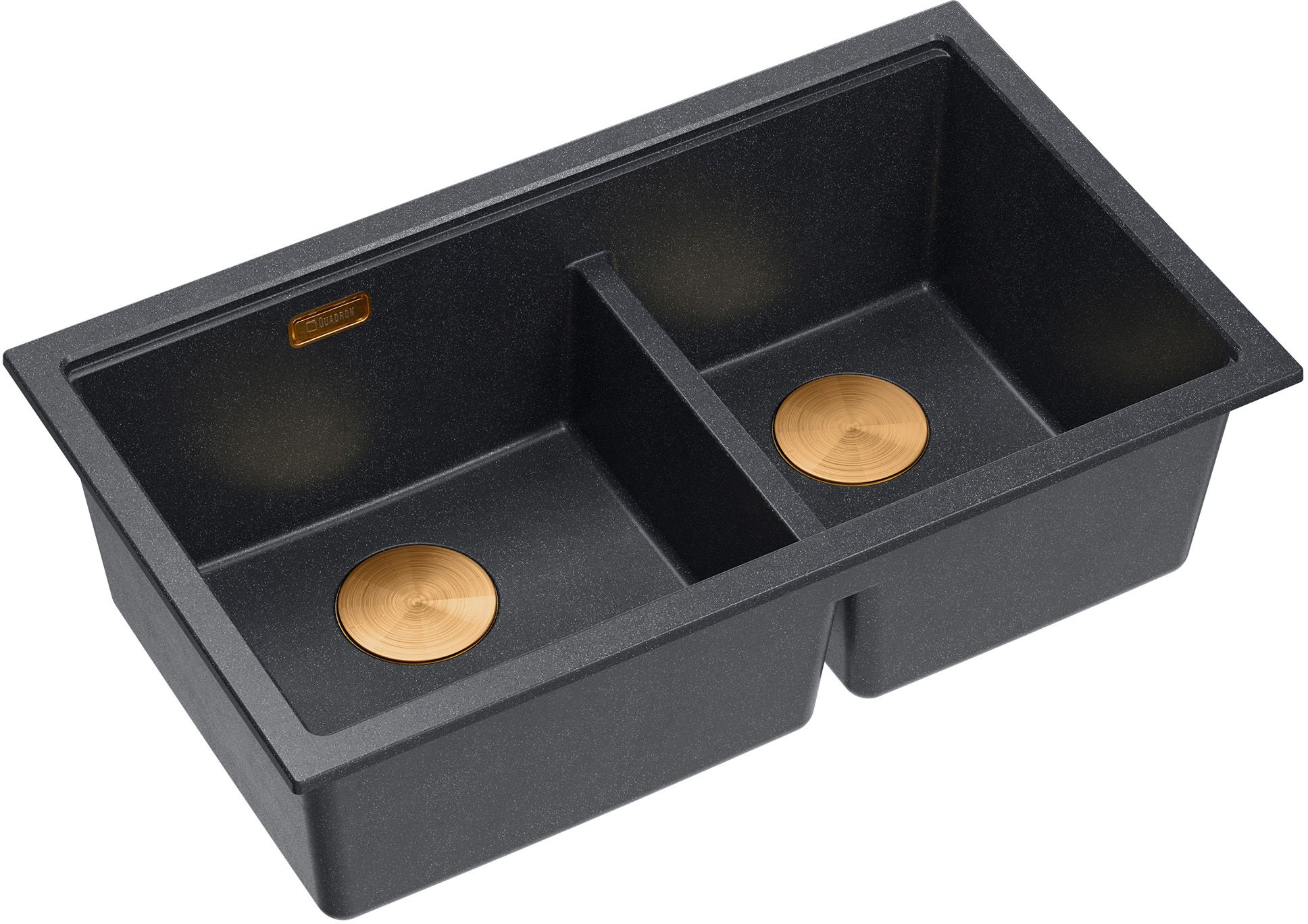 Quadron Logan fregadero graniteq 76x45 cm negro HQL7645U8_PVDC1_U