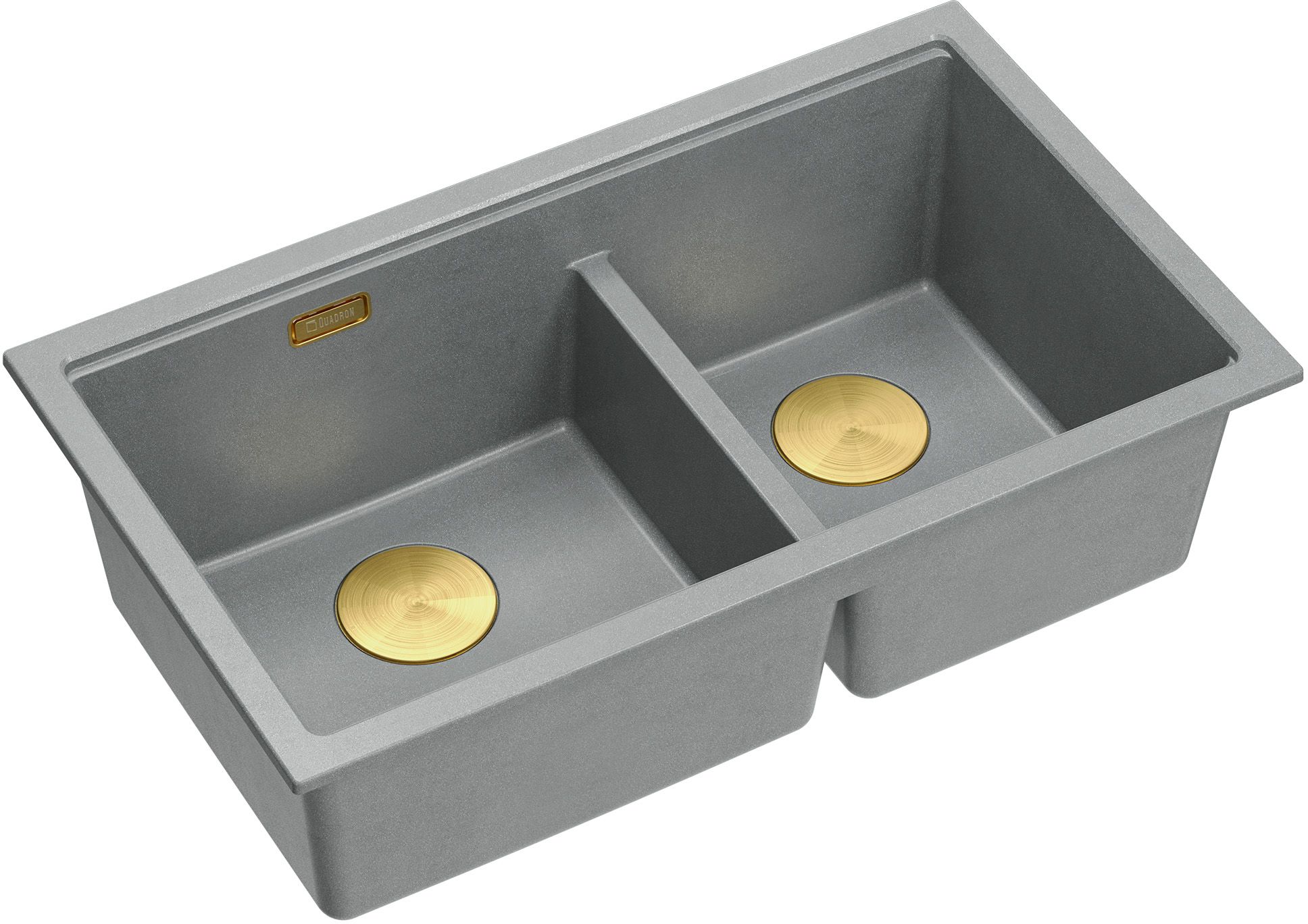 Quadron Logan fregadero graniteq 76x45 cm gris/grafito/ónix HQL7645U5_PVDG1_U