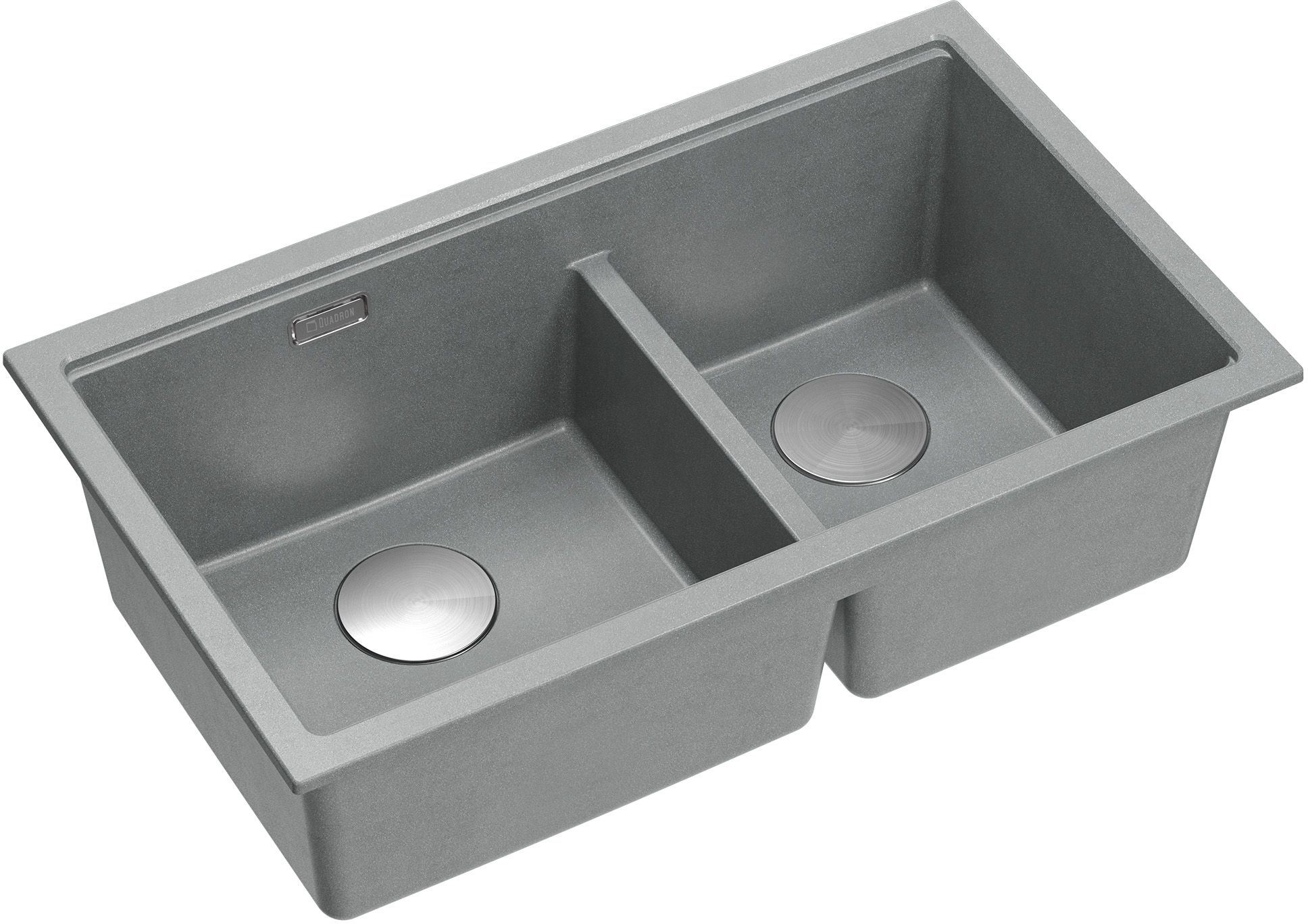 Quadron Logan fregadero graniteq 76x45 cm gris/grafito/ónix HQL7645U5_BS_U