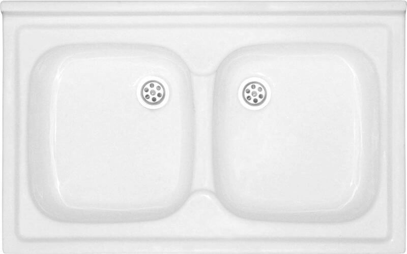 Polimat fregadero acrílico 80x50 cm blanco 00586