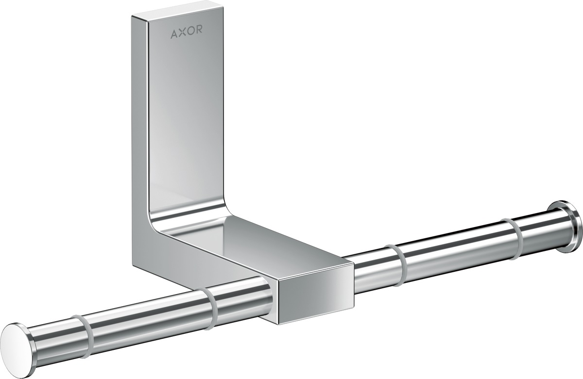 Axor Universal Rectangular portarrollos de papel higiénico cromo 42657000