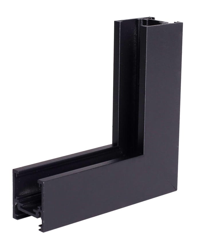 MaxLight Magnetic perfil angular x W negro MT0013
