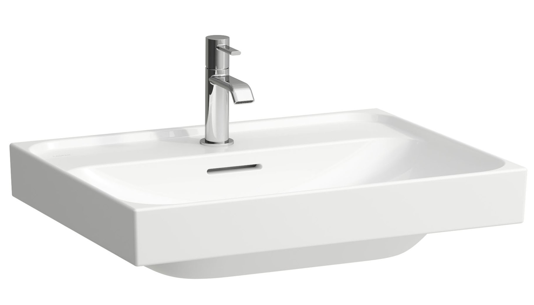Laufen Meda lavabo 60x46 cm rectangular clásico-para mueble blanco mate H8101137571041