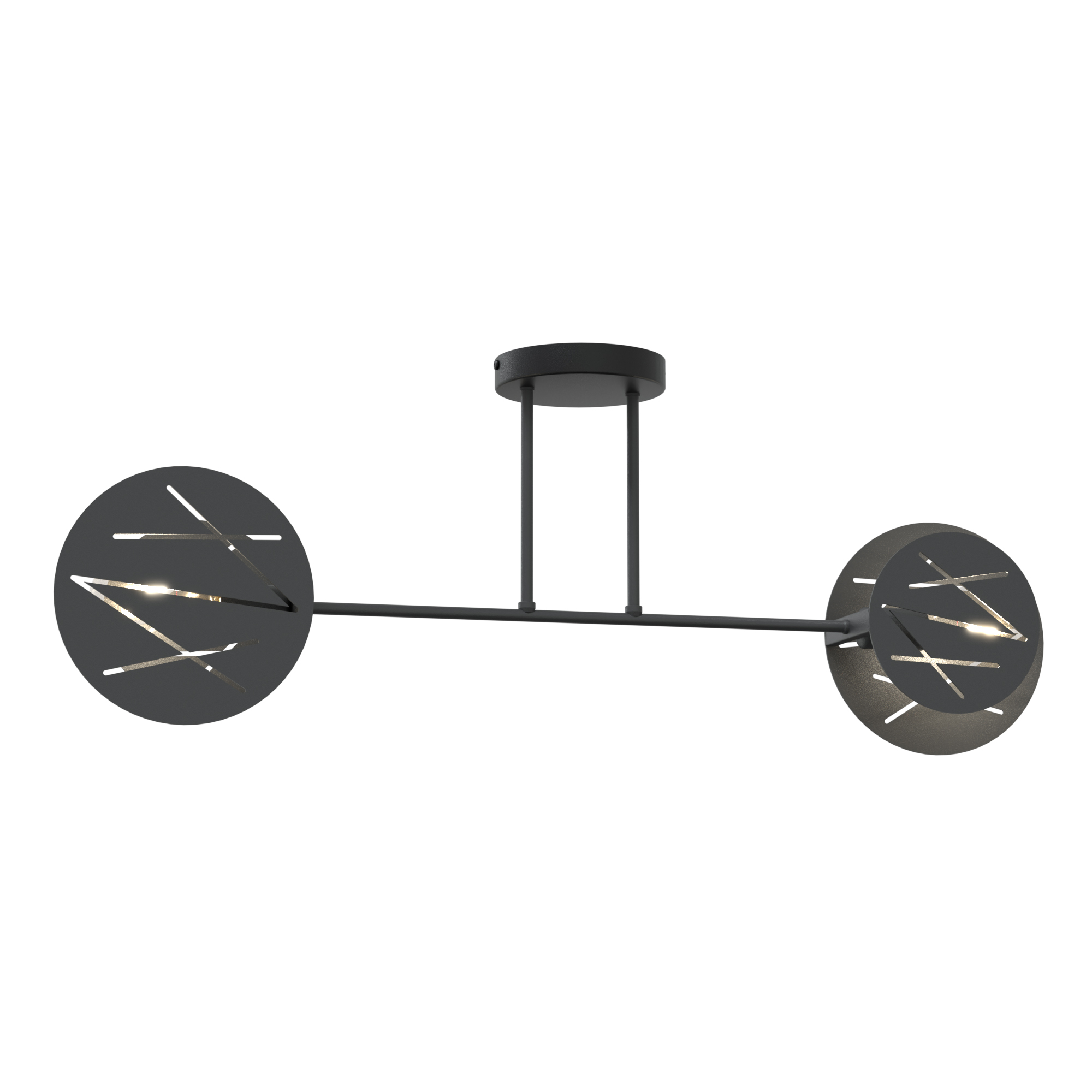 Emibig Frick lámpara de techo 2x15 W negro 1415/2