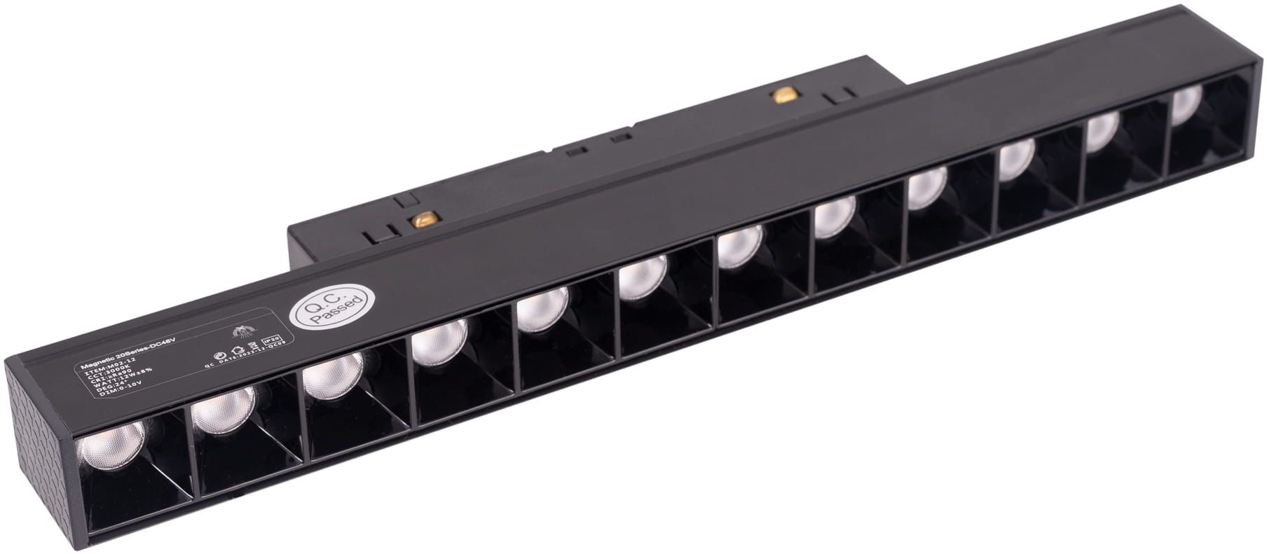 MaxLight Magnetic lámpara magnética 1x12 W negro M0004Z