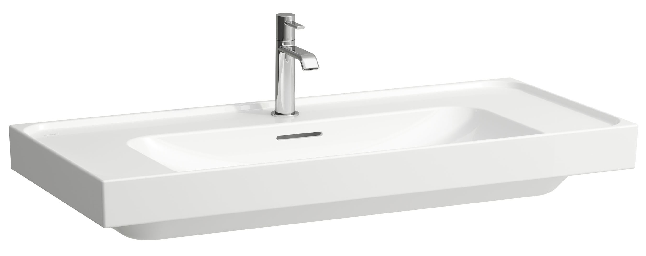Laufen Meda lavabo 100x46 cm rectangular clásico-para mueble blanco mate H8101197571041