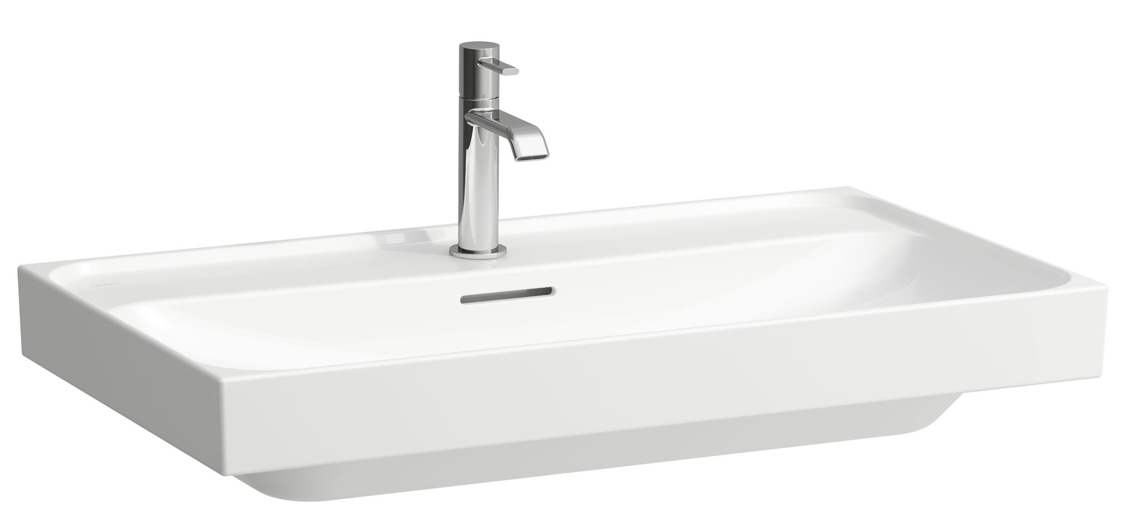 Laufen Meda lavabo 80x46 cm rectangular clásico-para mueble blanco mate H8101177571091