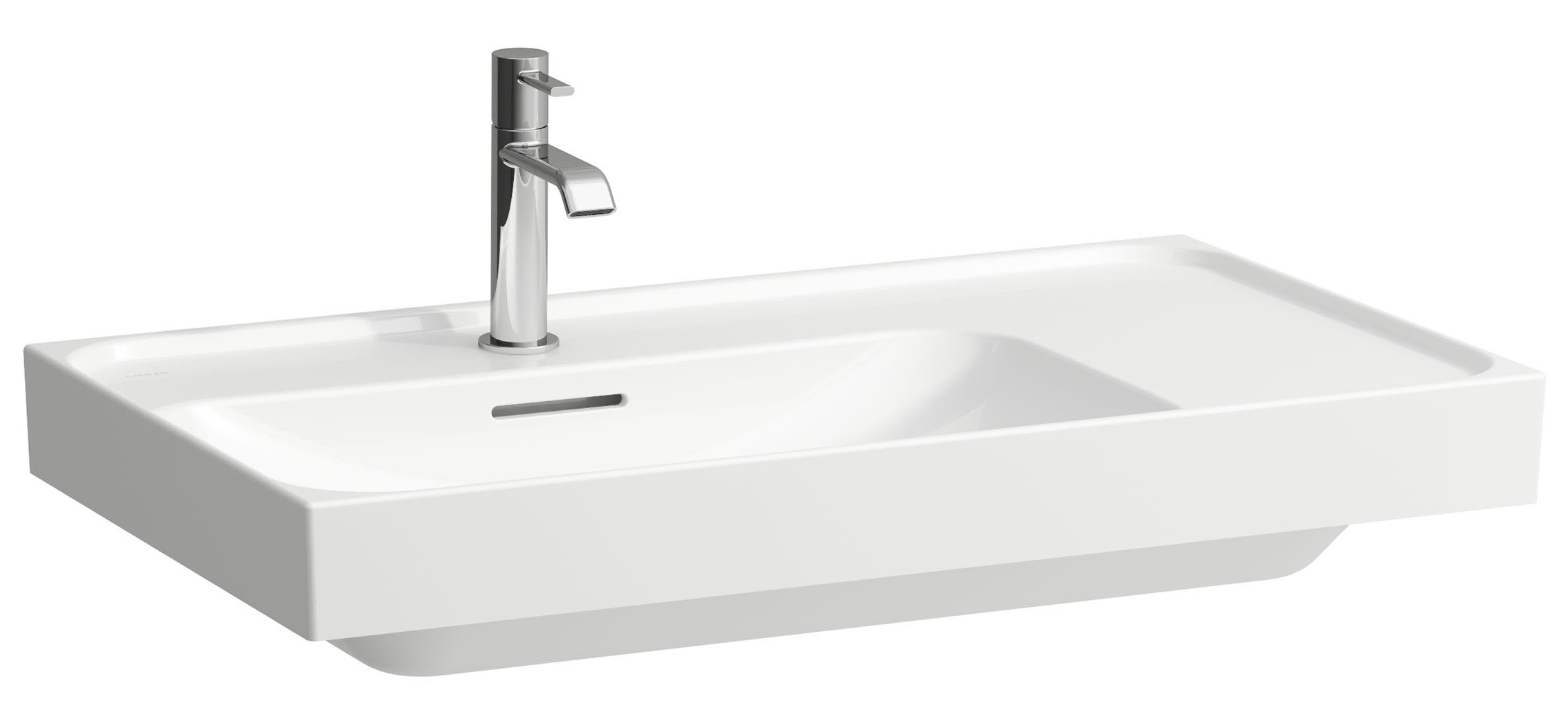 Laufen Meda lavabo 80x46 cm rectangular clásico-para mueble blanco mate H8171167571041