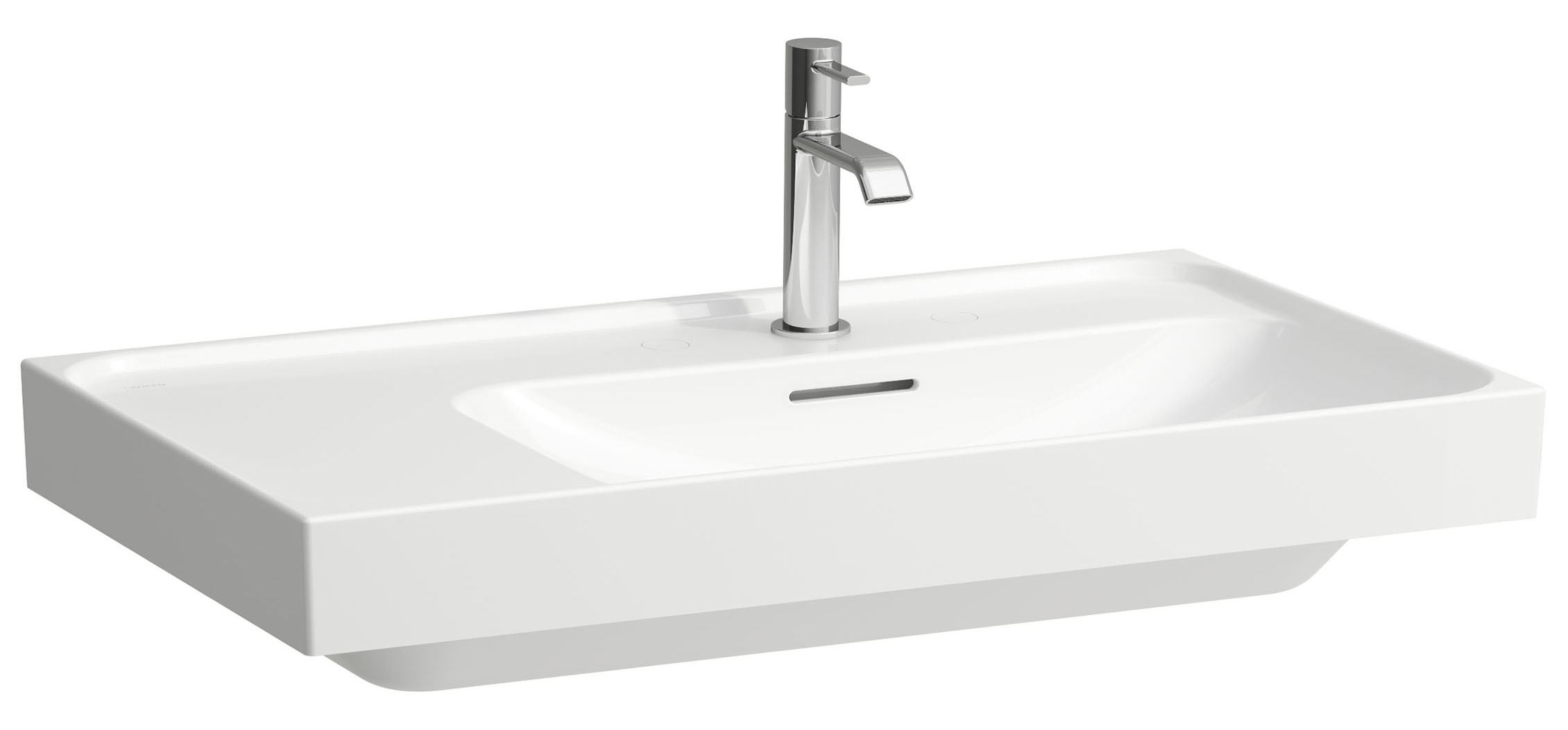 Laufen Meda lavabo 80x46 cm rectangular clásico-para mueble blanco mate H8171157571091
