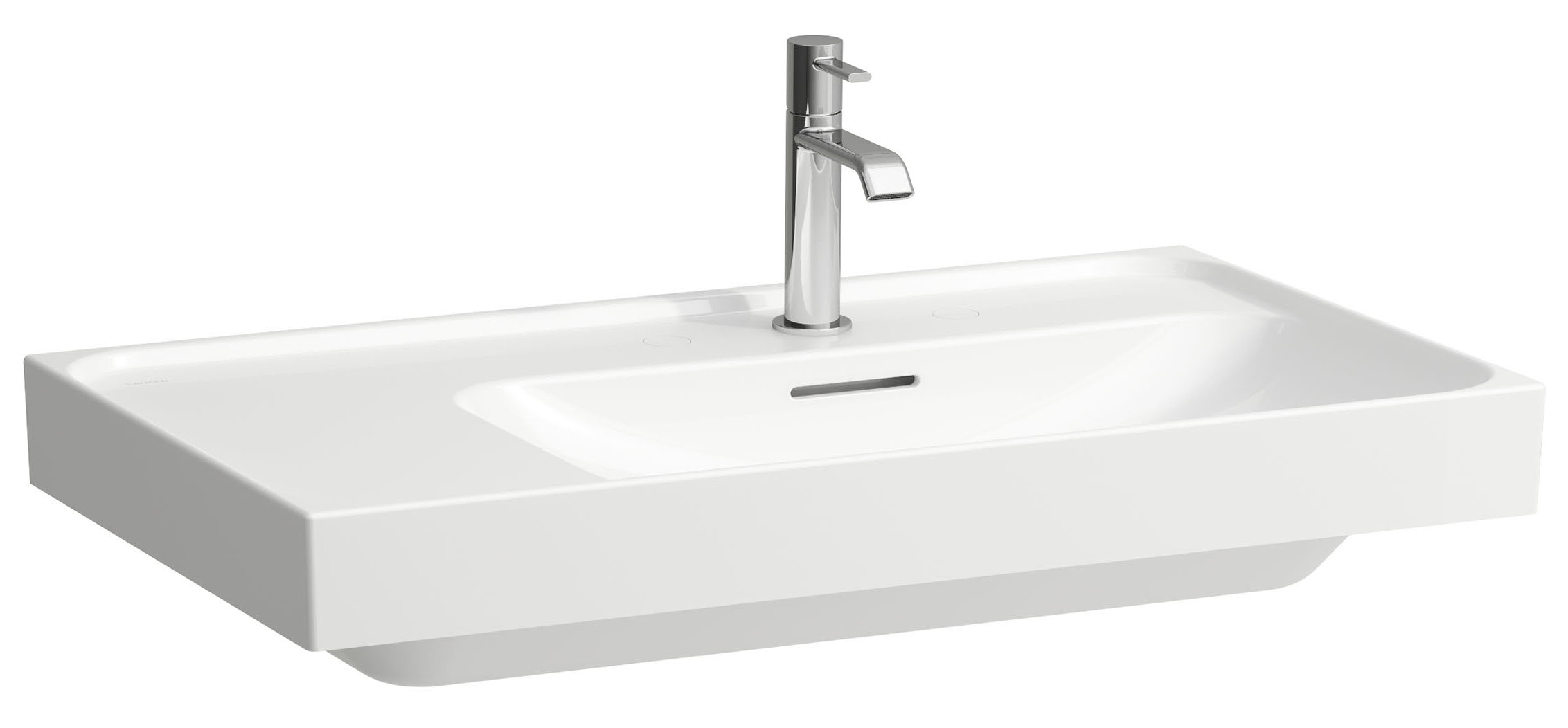 Laufen Meda lavabo 80x46 cm rectangular clásico-para mueble blanco mate H8171157571041