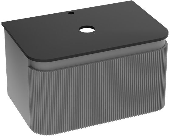 LaVita Vermont armario con encimera 80x50x50 cm suspendido, para lavabo gris 5900378339793