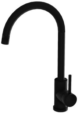 LaVita Orion grifo de cocina de pie negro 5900378346142