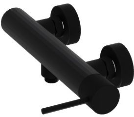 LaVita Orion grifo para ducha a pared negro 5900378341529