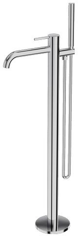 LaVita Orion grifo de bañera y ducha en suelo cromo 5900378341666
