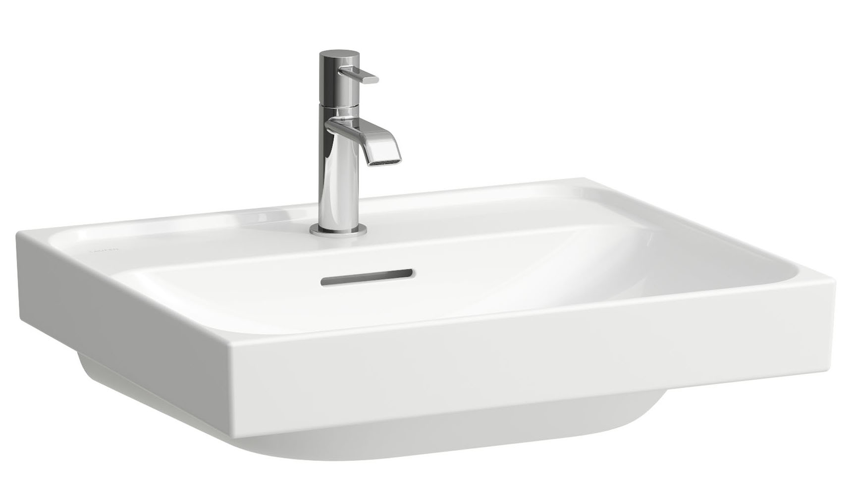 Laufen Meda lavabo 55x46 cm rectangular clásico blanco mate H8161127571041