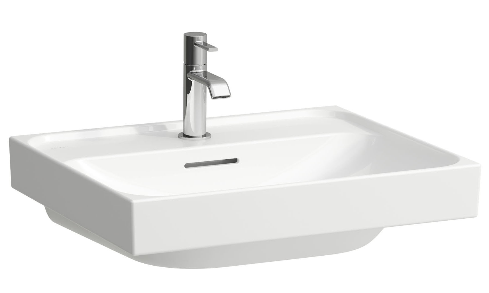 Laufen Meda lavabo 55x46 cm rectangular clásico-para mueble blanco mate H8101127571091