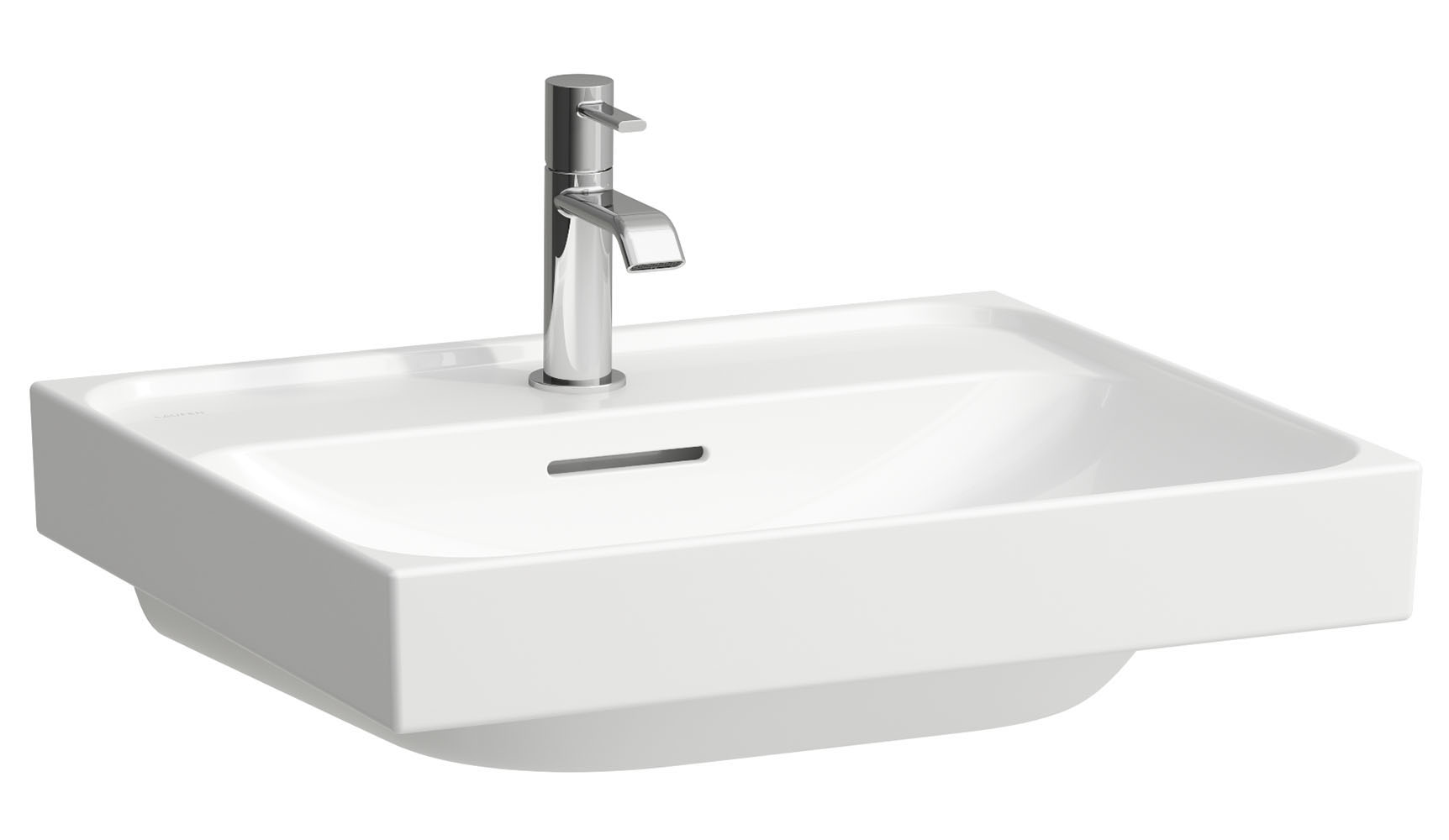 Laufen Meda lavabo 55x46 cm rectangular clásico-para mueble blanco mate H8101127571041