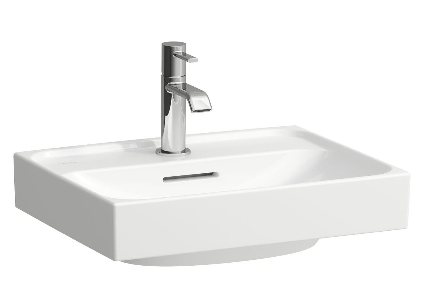 Laufen Meda lavabo 45x35 cm rectangular clásico blanco mate H8161117571041