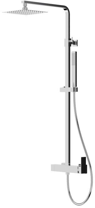 LaVita Aquila conjunto de ducha a pared con rociador con efecto lluvia cromo 5900378342908