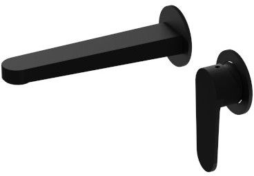 LaVita Cetus grifo para lavabo empotrado negro 5900378341826