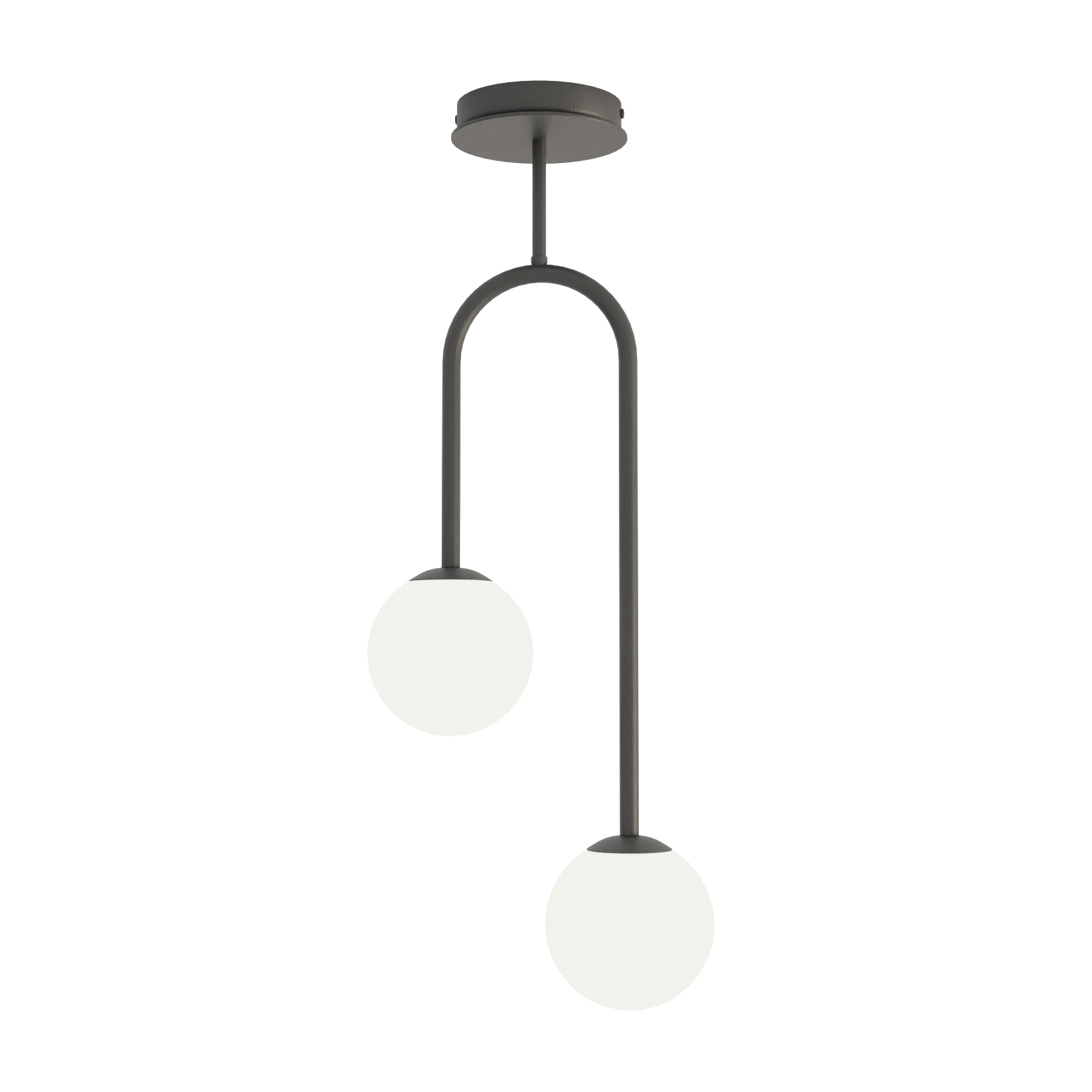 Emibig Atria lámpara de techo 2x10 W blanco-negro 1383/2