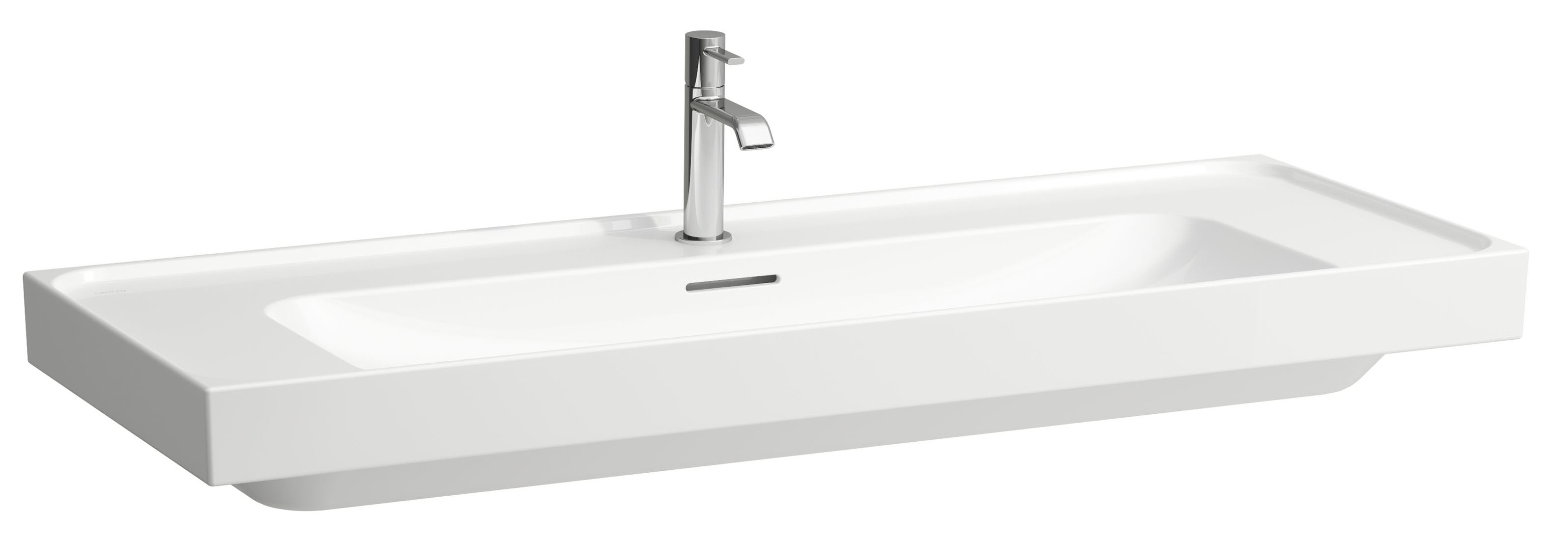 Laufen Meda lavabo 120x46 cm rectangular clásico-para mueble blanco brillante H8141114001041