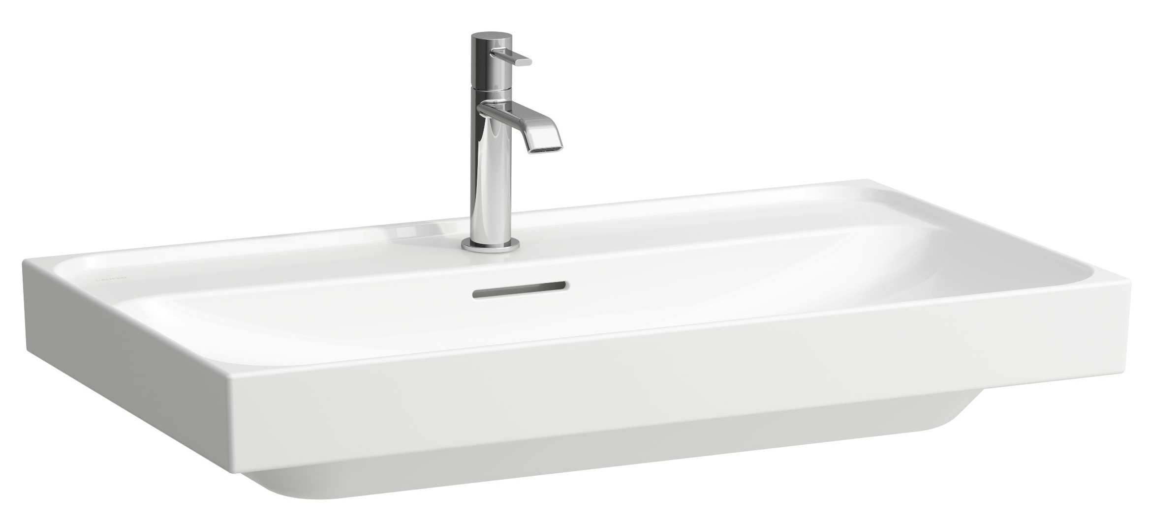 Laufen Meda lavabo 80x46 cm rectangular clásico blanco brillante H8161174001091
