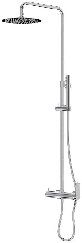 LaVita Cetus conjunto de ducha a pared con rociador con efecto lluvia cromo 5900378341932