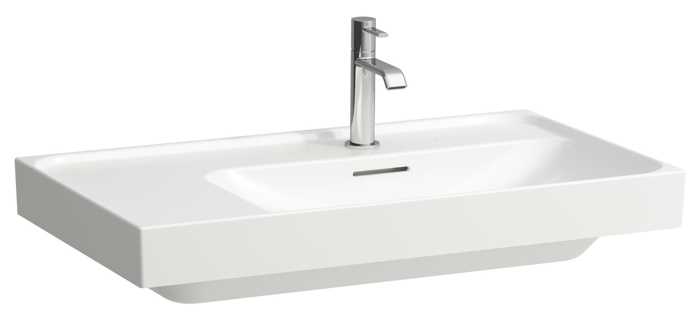 Laufen Meda lavabo 80x46 cm rectangular clásico-para mueble blanco brillante H8171154001041