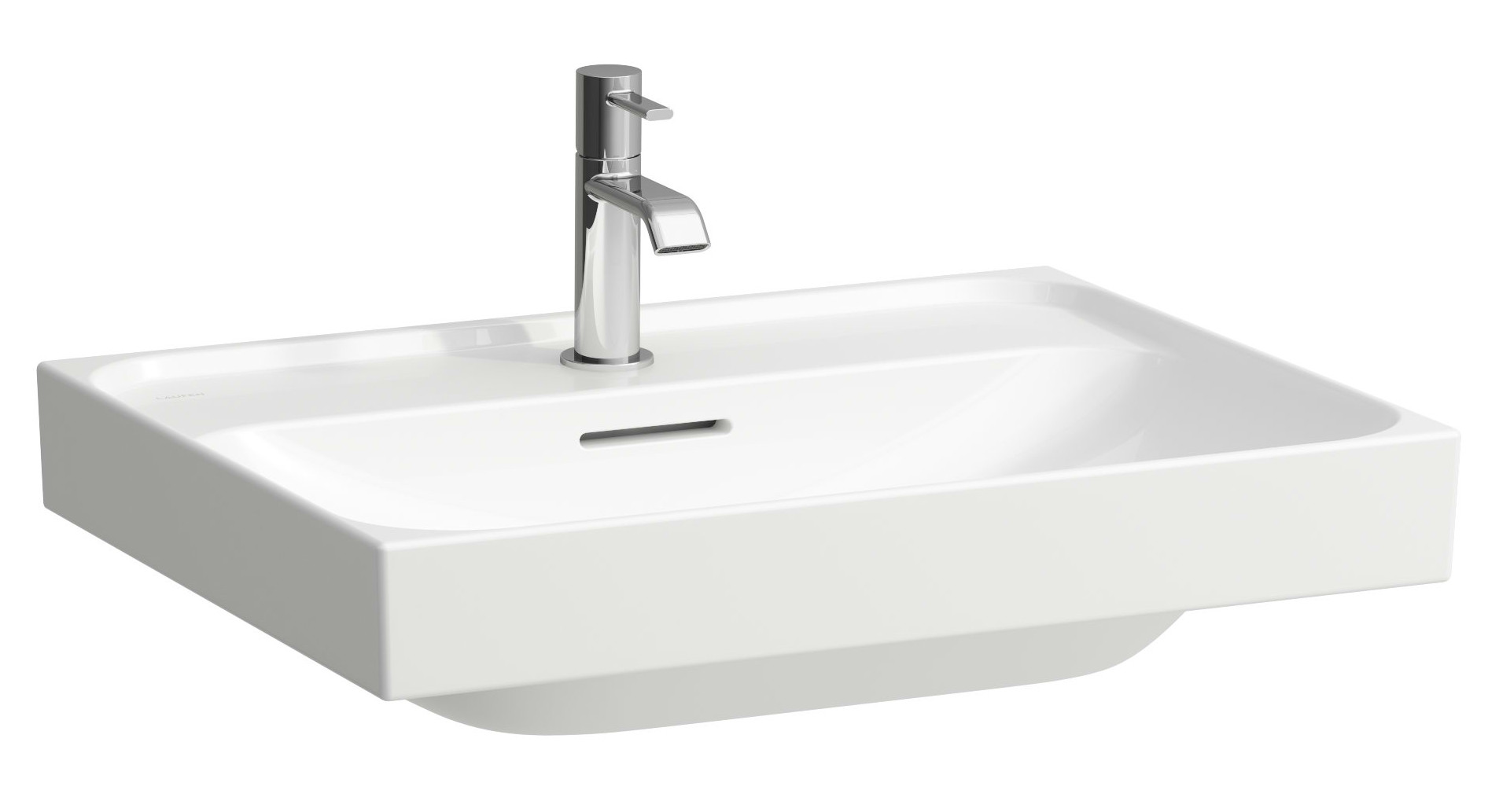 Laufen Meda lavabo 60x46 cm rectangular clásico blanco brillante H8161134001091