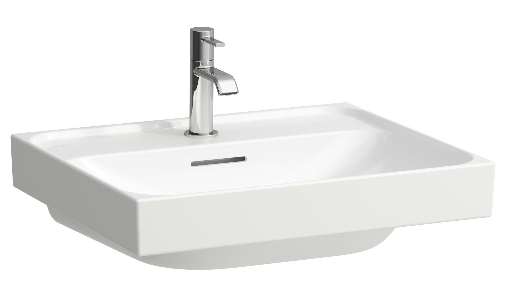 Laufen Meda lavabo 55x46 cm rectangular clásico blanco brillante H8161124001091