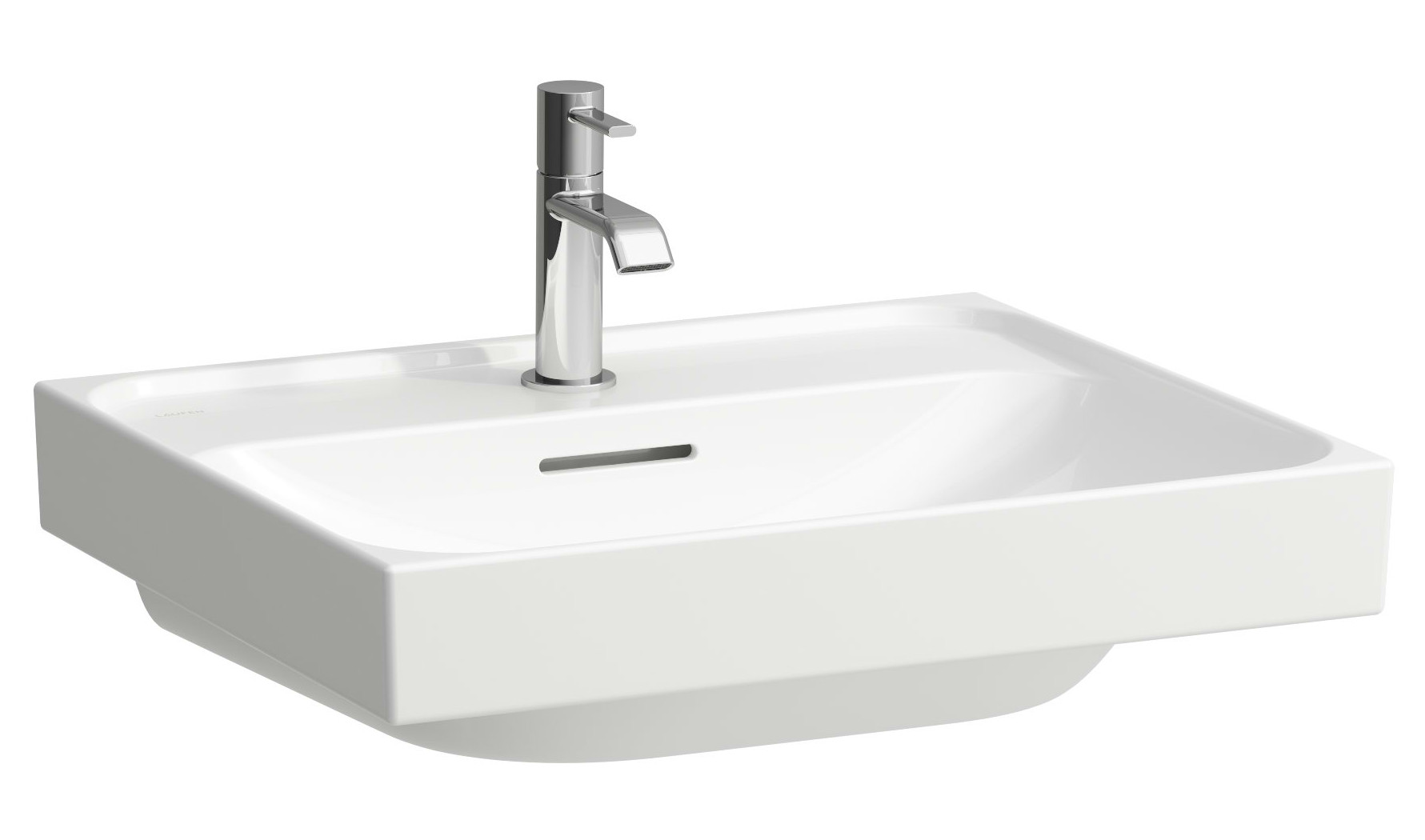 Laufen Meda lavabo 55x46 cm rectangular clásico blanco brillante H8161124001041