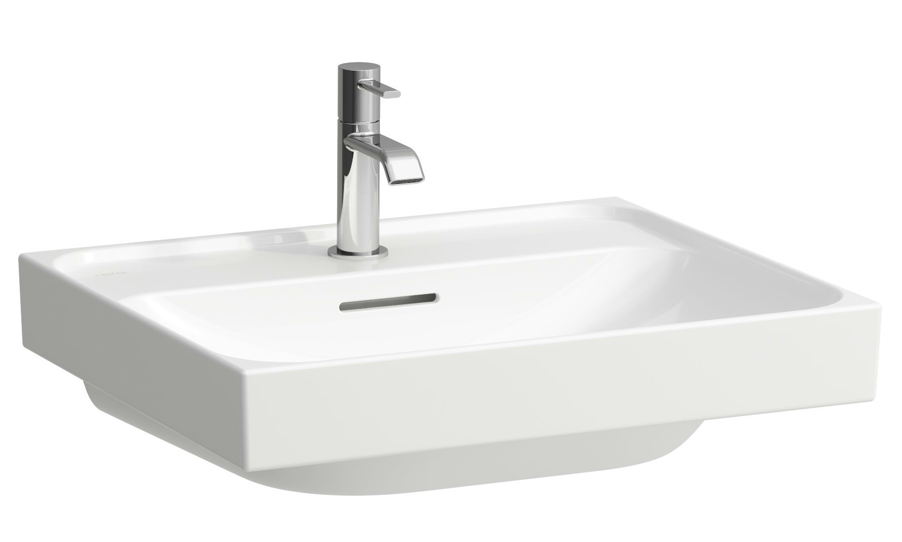 Laufen Meda lavabo 55x46 cm rectangular clásico-para mueble blanco brillante H8101124001091