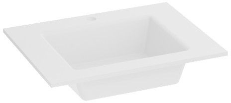 LaVita Tulsa lavabo 61x46.5 cm rectangular para mueble blanco 5900378335047