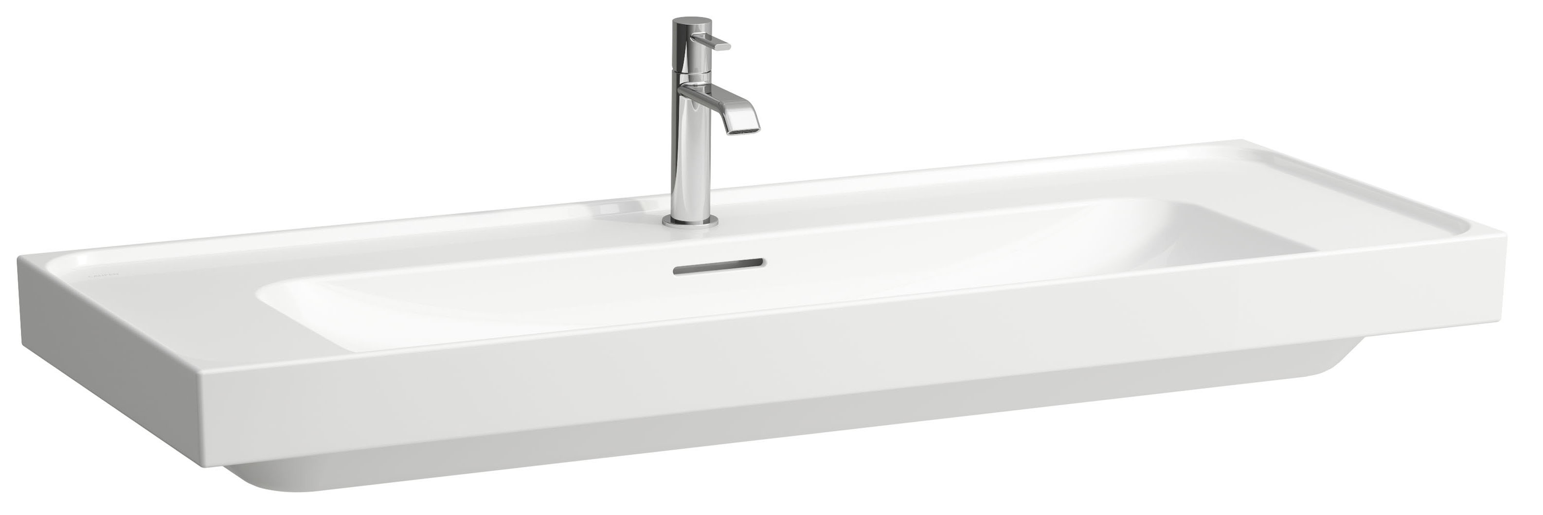 Laufen Meda lavabo 120x46 cm rectangular clásico-para mueble blanco brillante H8141110001091