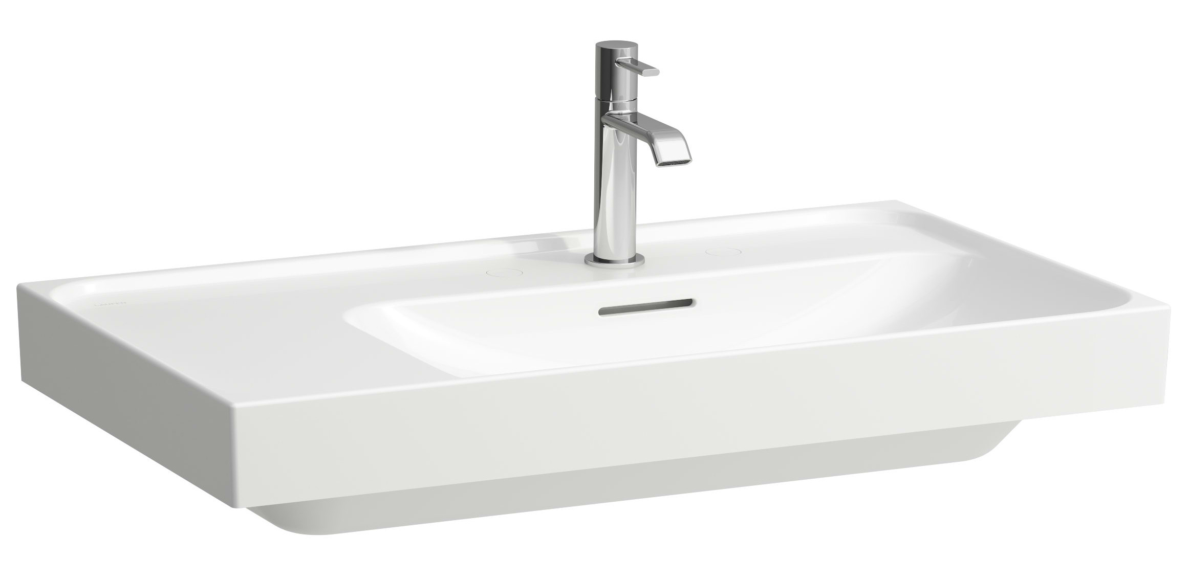 Laufen Meda lavabo 80x46 cm rectangular clásico-para mueble blanco brillante H8171150001041