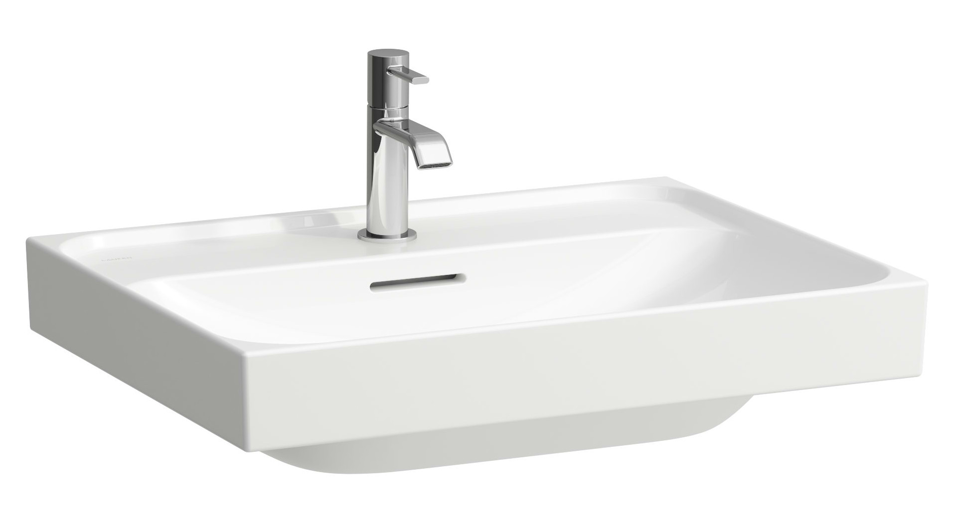 Laufen Meda lavabo 60x46 cm rectangular clásico-para mueble blanco brillante H8101130001041